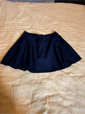 Women's Navy Flared Skort with Comfortable Waistband